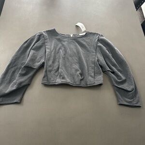 Chic Gray Women's Crop Top